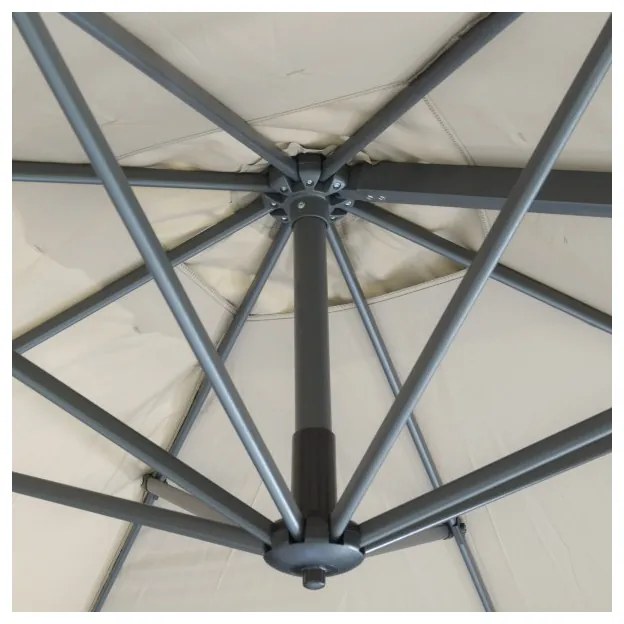 Derby RAVENNA 330 cm - veľký záhradný výkyvný slnečník s bočnou tyčou : Barvy slunečníků - 820