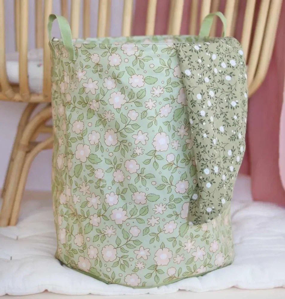 Úložný kôš na hračky kvety šalvia o 40 cm