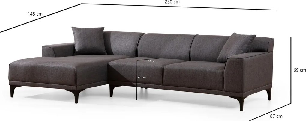Rohová sedacia súprava Petra 250 cm - výber z 5 prevedení