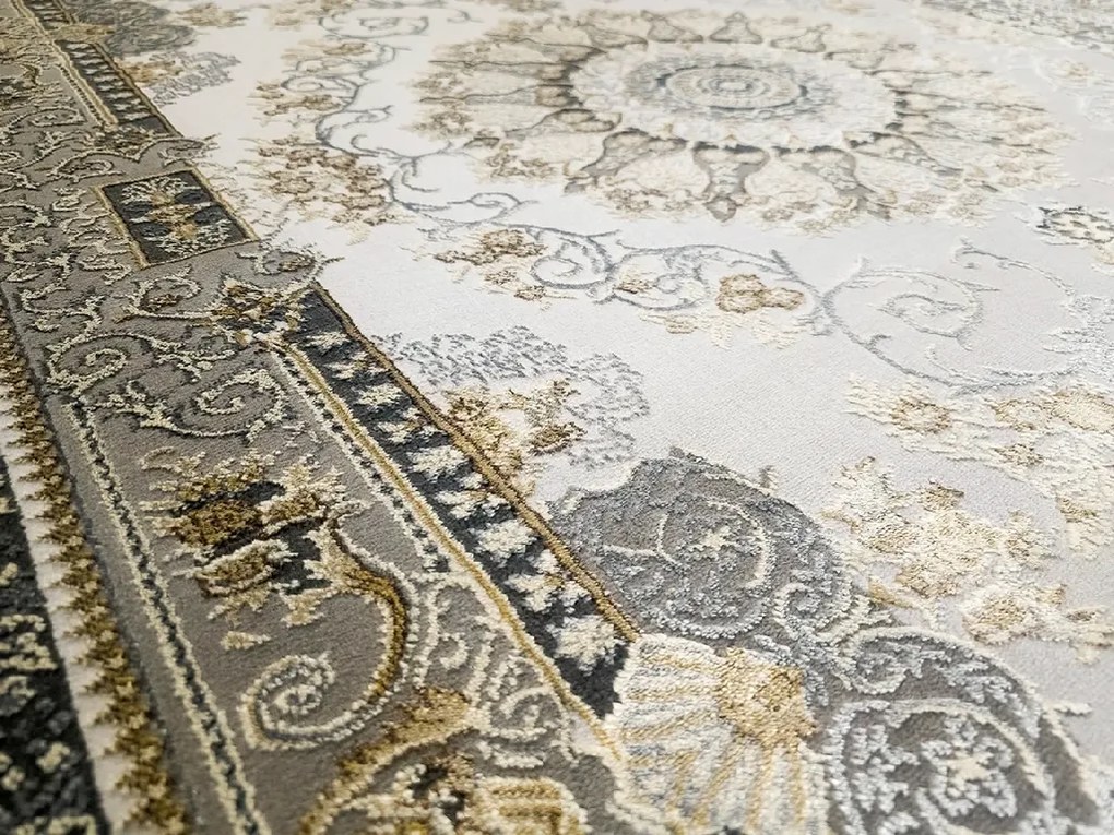 Koberec Deluxe 9093 béžový s orientálnym vzorom – obdĺžnikový Rozmer: 200x290 cm
