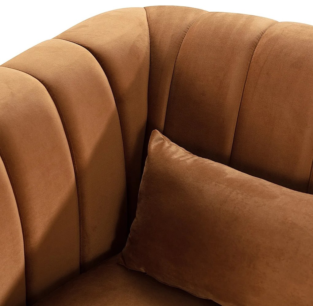 Pohovka Meriva Velvet caramel pre 2 osoby