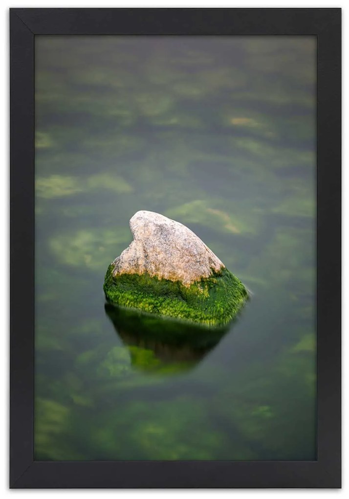 Gario Plagát Kameň vo vode Farba rámu: Bez rámu, Rozmery: 30 x 45 cm