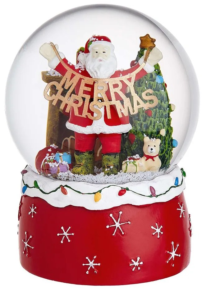 X-MAS Hracia skrinka Santa s girlandou