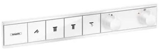 Sprchová batéria Hansgrohe Rainselect 4 bez podomietkového telesa matná biela 15382700