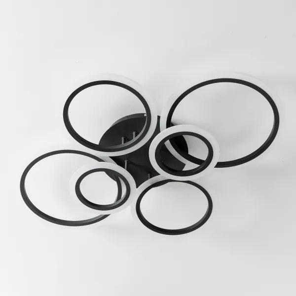 Brilagi - LED Stmievateľný prisadený luster ORBITS LED/85W/230V 3000-6500K čierna + DO