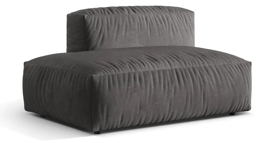 Sivý zamatový modul pohovky (ľavý roh) Martina – Micadoni