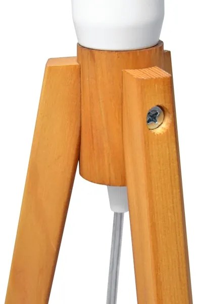 Stolná lampa ALBA 1xE27/15W/230V biela/zlatá/dub