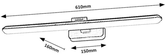 Rabalux 71147 - LED Obrazové svietidlo NABIL LED/15W/230V 4000K čierna