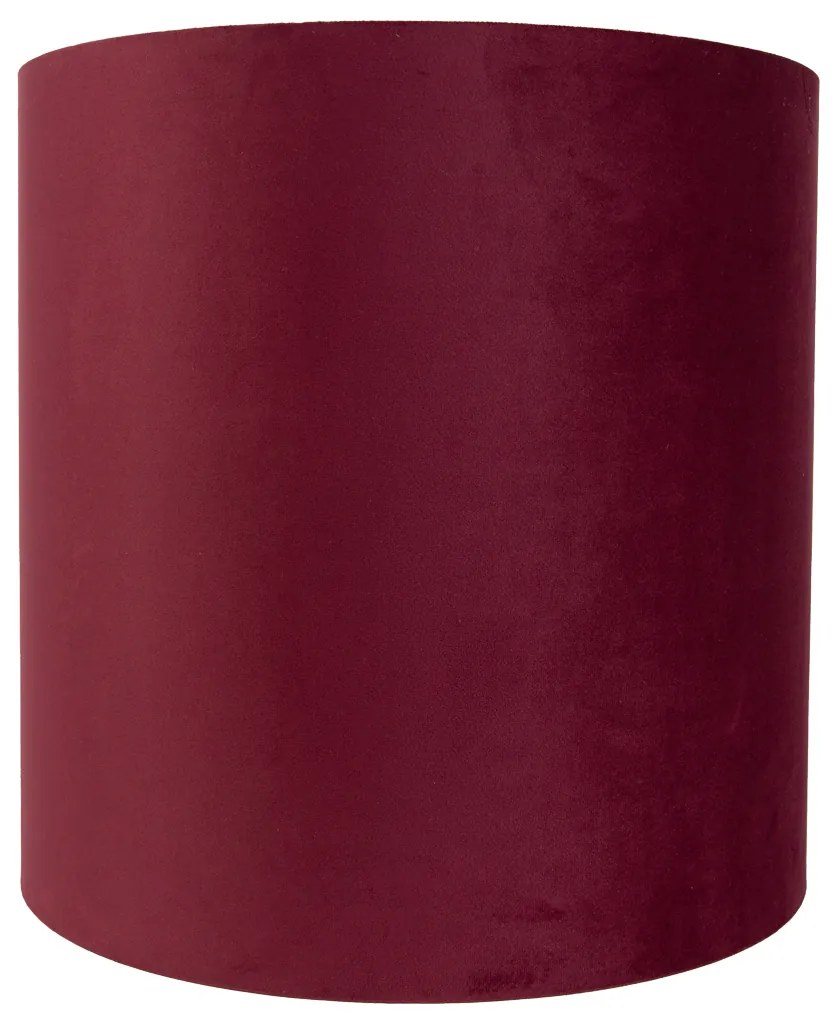 Zamatové tienidlo červené 40/40/40 so zlatým interiérom