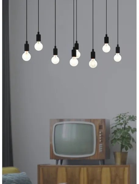 Eglo 43322 - Luster na lanku HOGSMILL 8xE27/40W/230V