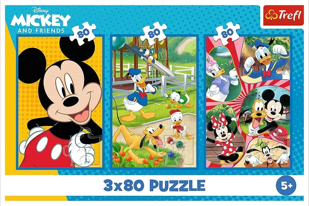 Trefl Puzzle 3x80 Mickey Mouse