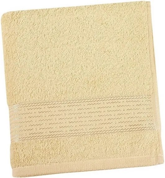 Bellatex Froté uterák Kamilka prúžok svetložltá, 50 x 100 cm