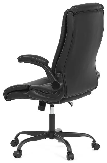 Autronic BONTEC Kancelárske kreslo, hojdací mechanizmus, čierna ekokoža, KA-Y344 BK Farba: Modrá