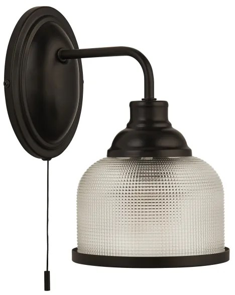 Searchlight 2671-1BK - Nástenná lampa BISTRO 1xE27/60W/230V čierna