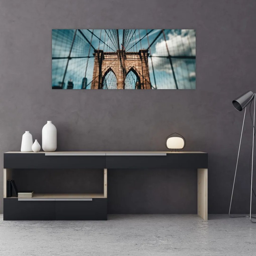 Obraz - Brooklynský most (120x50 cm)