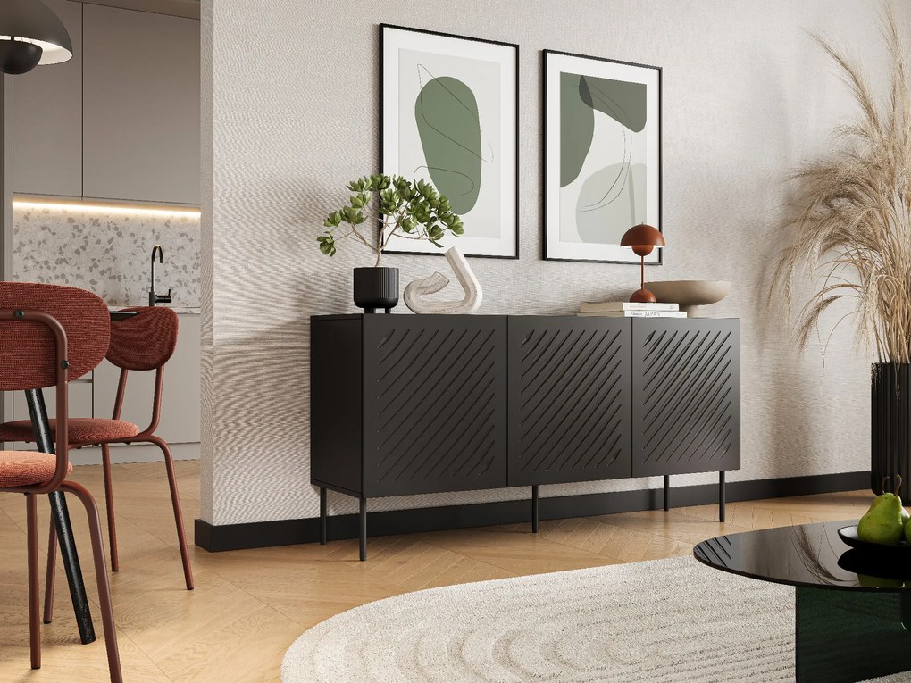 Cama Komoda Siena 150 - čierna