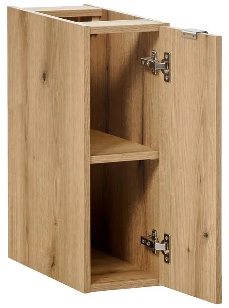 Závesná skrinka pod umývadlo Nova Oak s doskou 140 cm dub evoke/biela