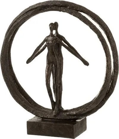 Dekoratívne soška Double Circle - 35 * 11 * 40 cm