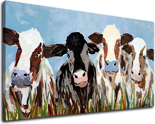 Obraz na plátne KRAVY