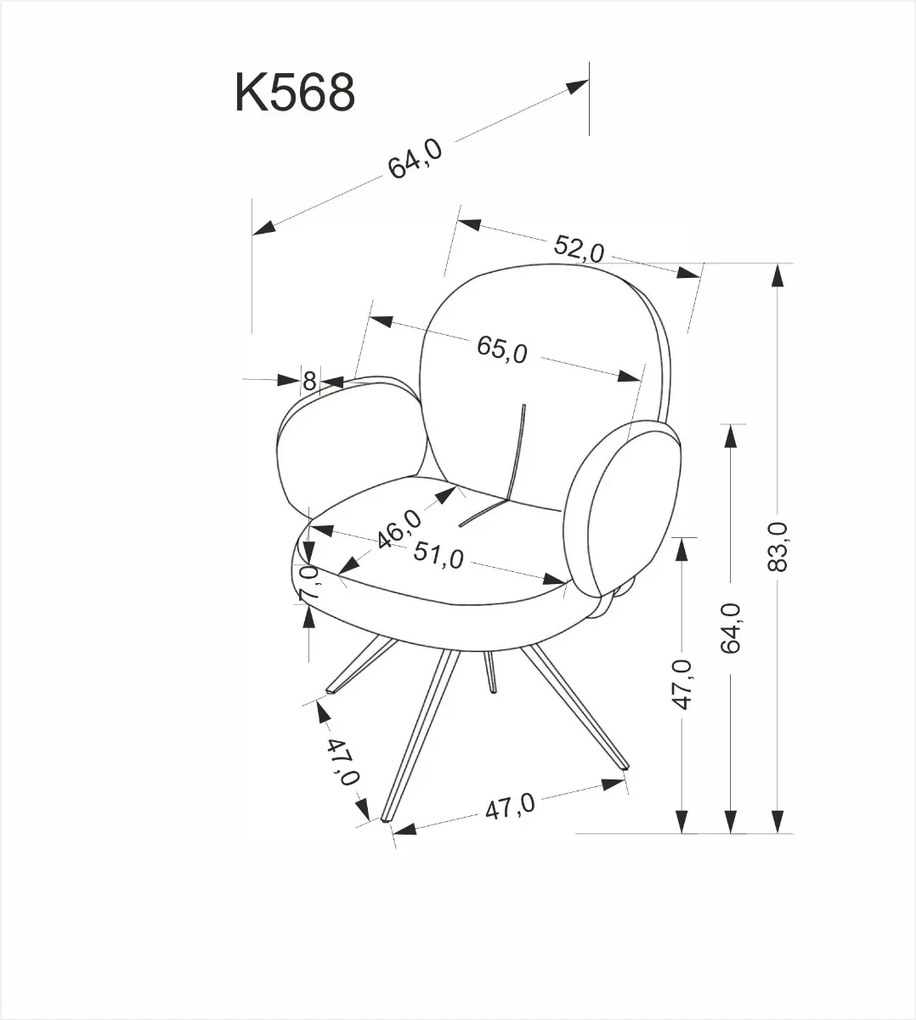 JEDÁLENSKÁ OTOČNÁ STOLIČKA IRIS ŠEDÁ