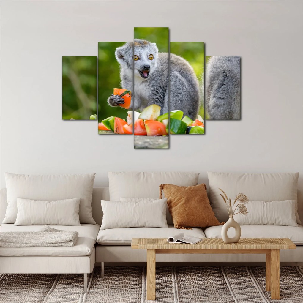Obraz lemura (150x105 cm)