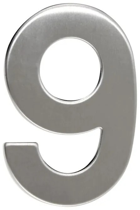 Domové číslo "9", RN.95L, nerez