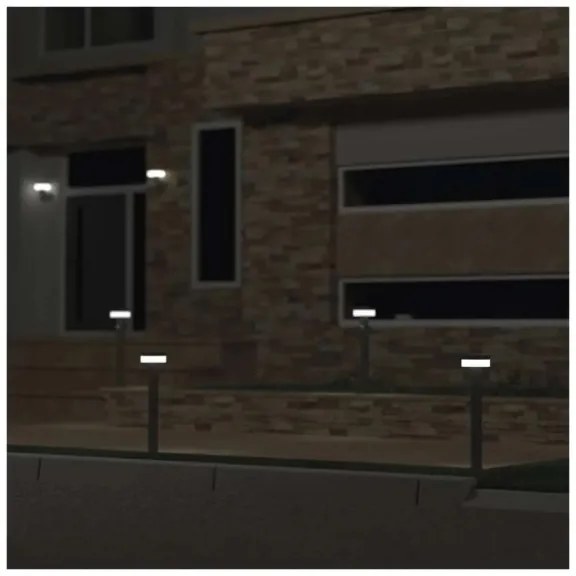 LED solárna lampa so senzorom LED/2W/3,7V 1200 mAh IP44 50 cm