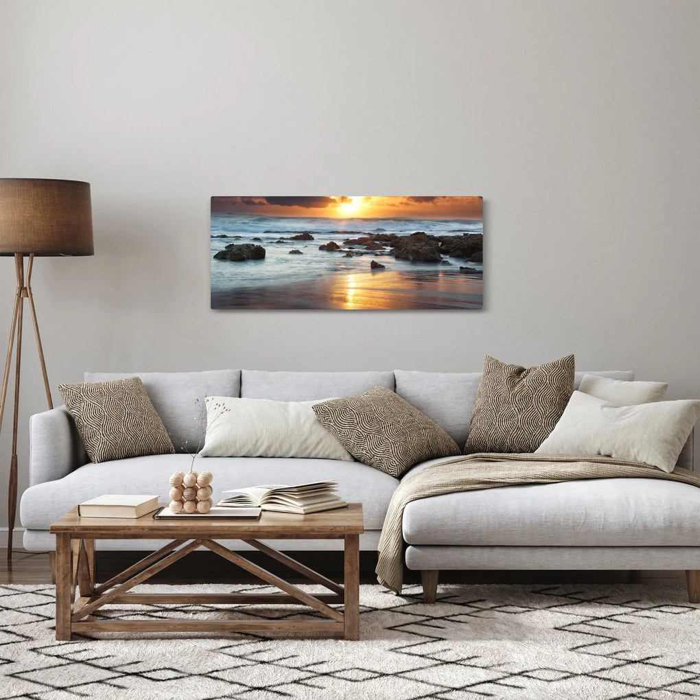 Obraz - More zaliate slnkom (120x50 cm)