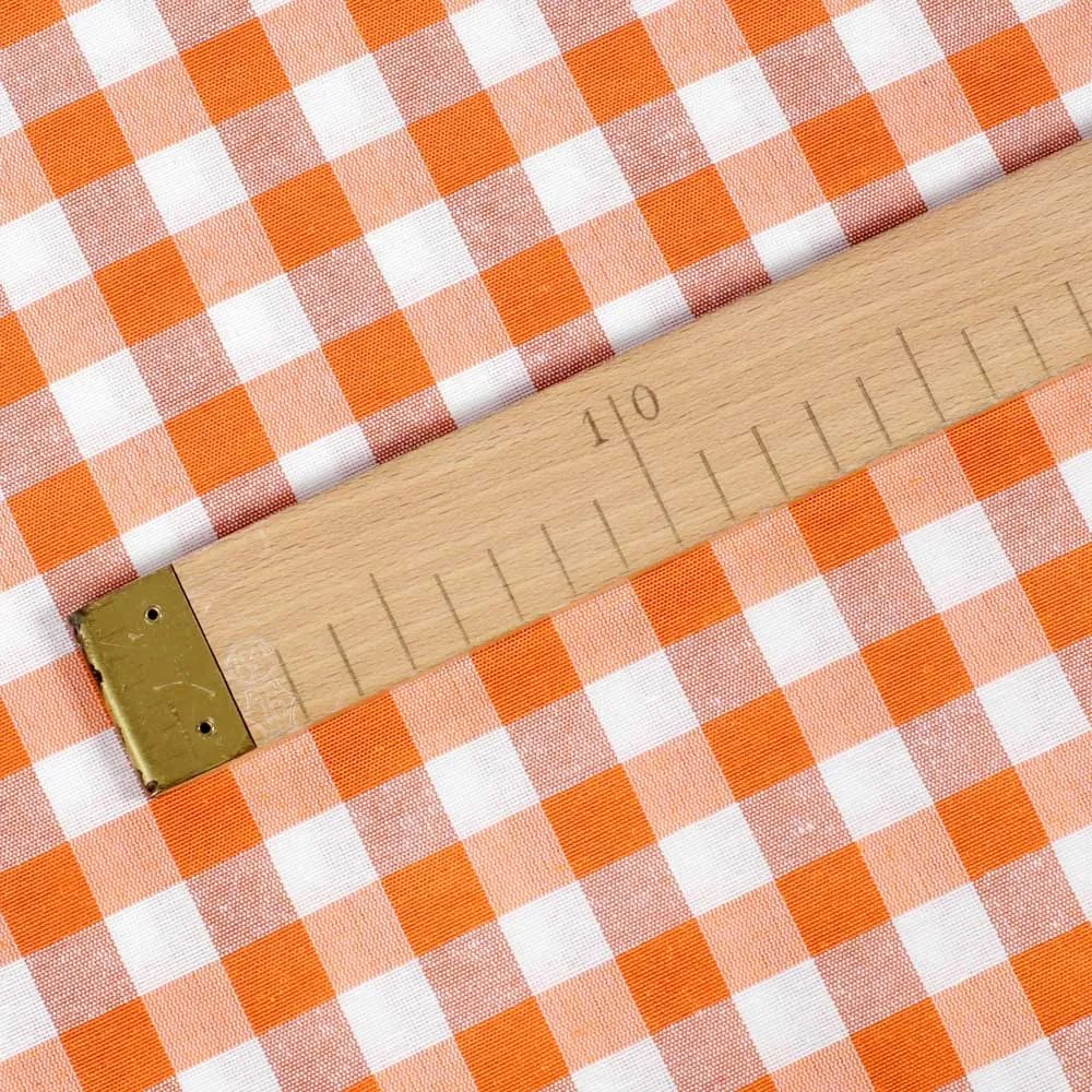 Biante Dekoračné prestieranie na stôl Rebeka RE-005 Oranžovo-biela kocka stredná 30x40 cm