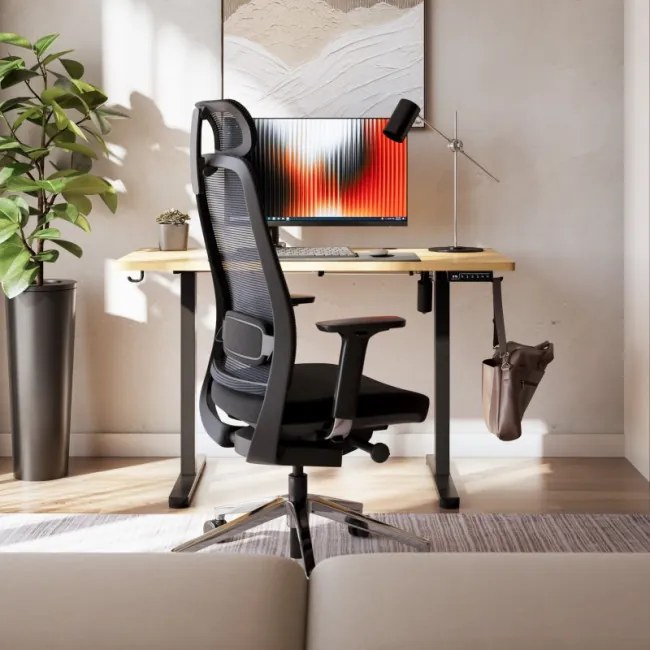 Elektrický výškovo nastaviteľný stôl Mark Adler Leader 6.9 Dub Craft / čierny