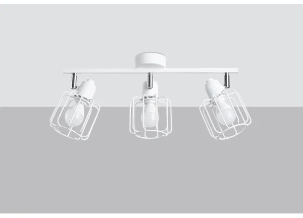 Sollux SL.1113 - Bodové svietidlo BELUCI 3xE14/40W/230V biela