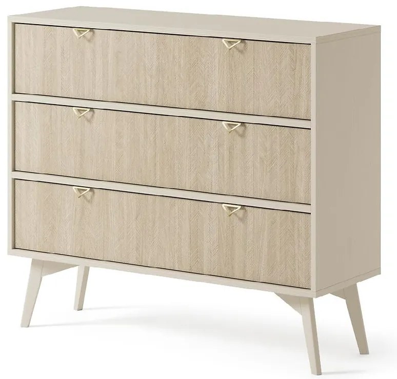 Komoda Forest KSZ106 piesková béžová/jedľová scandi