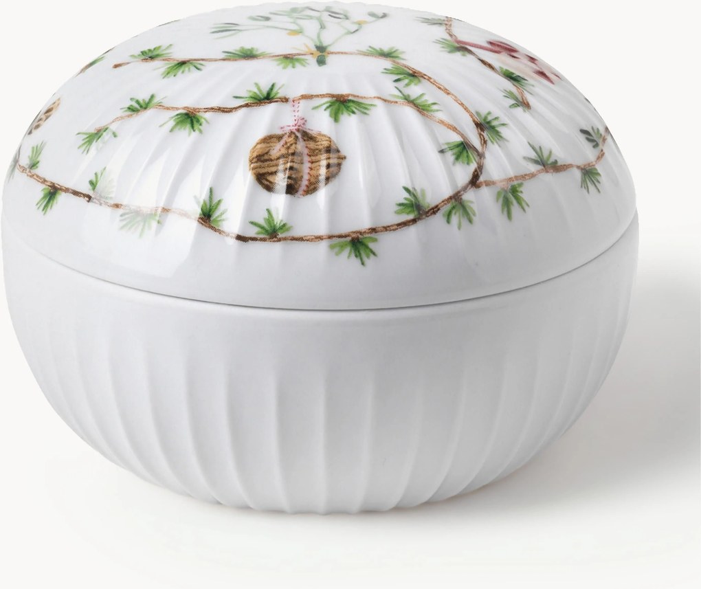 Ručne vyrobená porcelánová dóza na cukríky Hammershøi