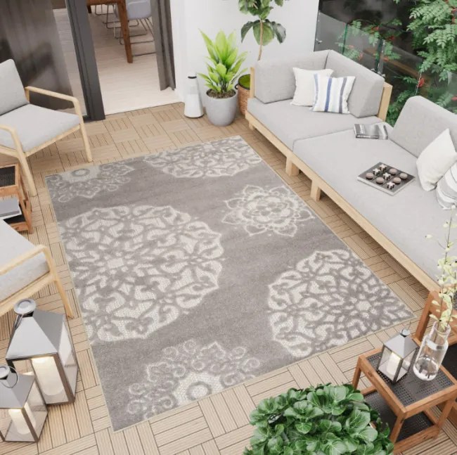Koberec PATIO FGA EC97B sivý