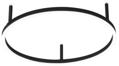 Ideal Lux - LED stropné svietidlo ORACLE SLIM LED/29W/230V 3000K pr. 50 cm čierna