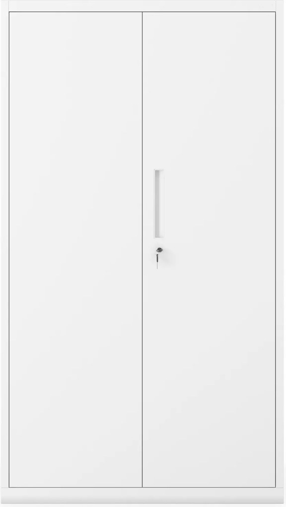 Kovová modulárna multifunkčná skriňa na podstavci biela MEGAN 1600 x 900 x 400 mm