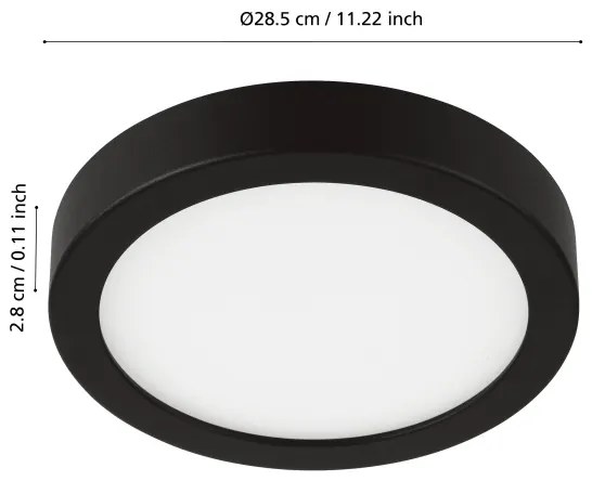 Eglo 98847 - LED Stmievateľné kúpeľňové svietidlo FUEVA-Z  LED/19,5W/230V IP44