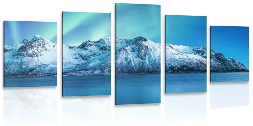 5-dielny obraz arktická polárna žiara Varianta: 100x50
