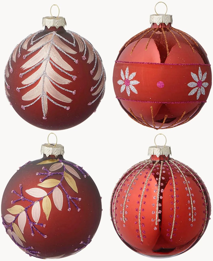 Ručne vyrobené vianočné ozdoby Seraphim, 4 ks