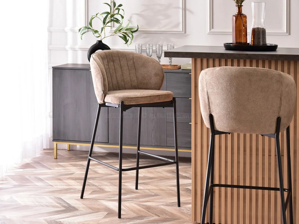 Stolička Farah (béžová + zlatá). Akcia -20%. Vlastná spoľahlivá doprava až k Vám domov. 1110683