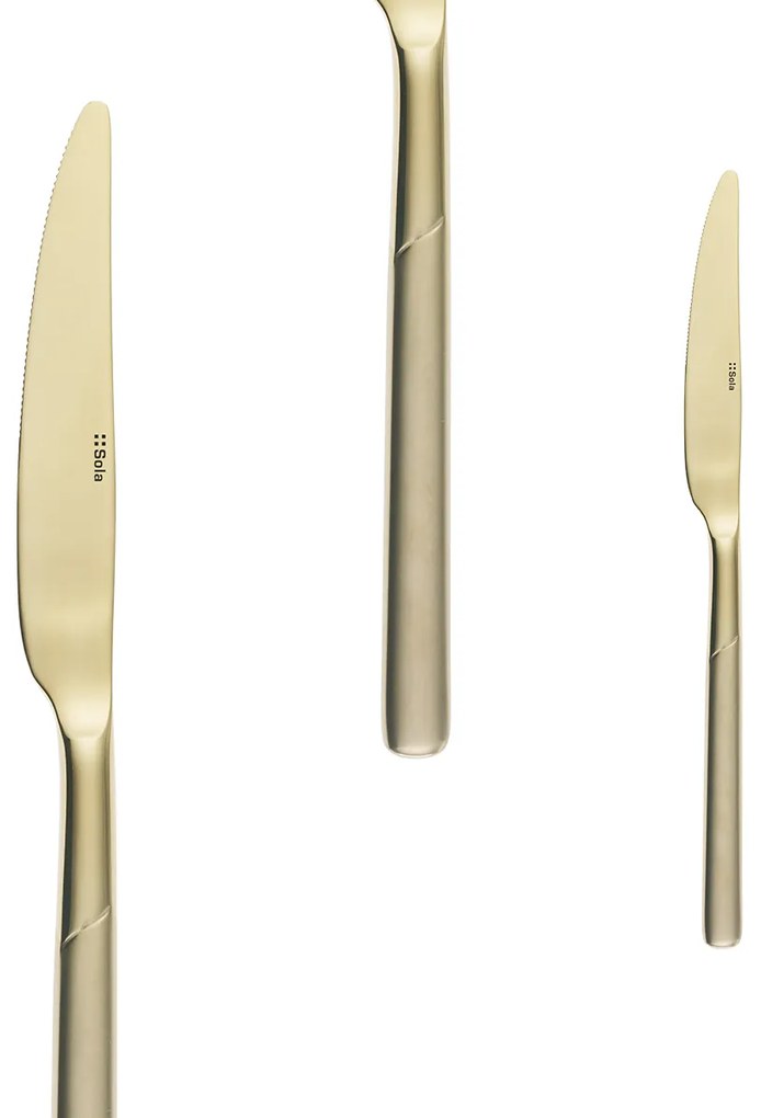 Príborový set 16 ks – Kyoto PVD Champagne pieskovaný - 103592