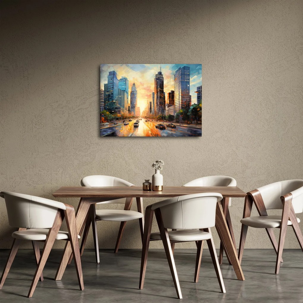 Obraz - Maľba mesta (70x50 cm)