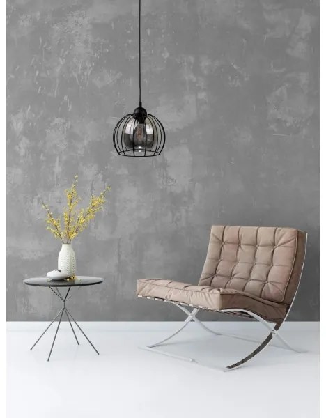 Luster na lanku SOLO BLACK 1xE27/60W/230V