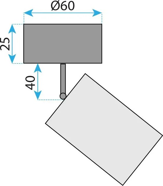 Toolight Toolight, JNH028-1C, bodové svietidlo na strop a stenu, 1× GU10, biela, OSW-56215