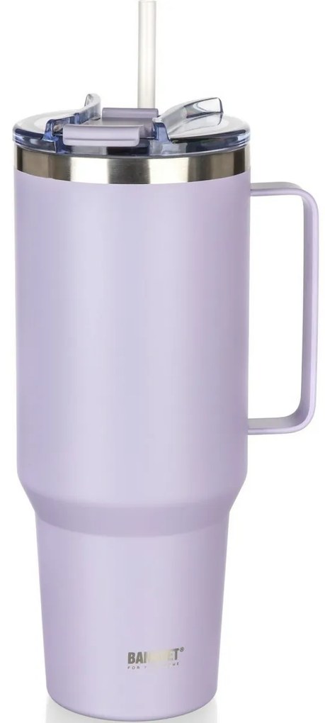 Banquet Termohrnček nehrdz. s uchom Twain 1200 ml, lila