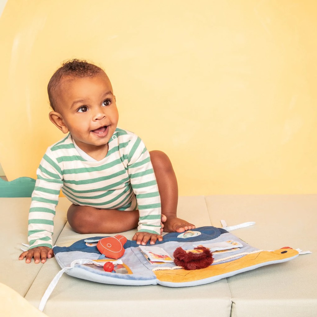 Lilliputiens - textilný panel do postieľky - psík Jules