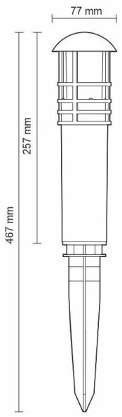 LED Vonkajšia lampa LED/3W/230V 4000K IP65