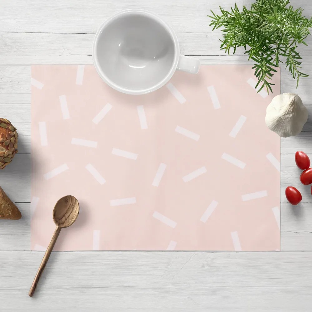 Biante Dekoračné prestieranie na stôl PM-062 Konfety na pastelovo lososovom 30x40 cm