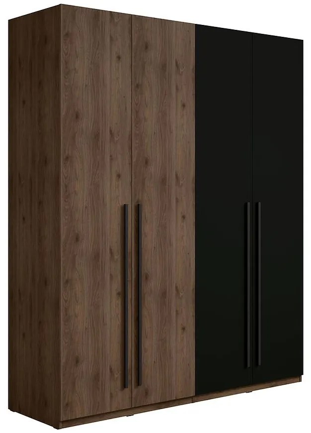 Skriňa Wenecja 20 orech elegant/čierna onyx