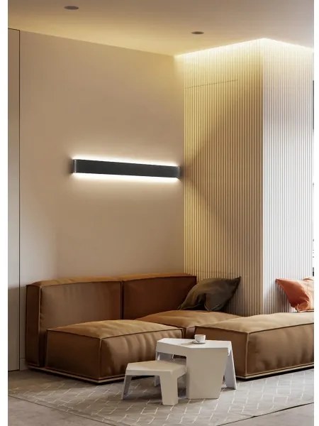 Azzardo AZ5341 - LED Nástenné svietidlo GALASSO LED/36W/230V 110 cm čierna
